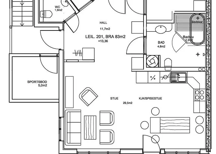 Storefjell - Panorama Appartamento Gol
